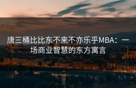 唐三桶比比东不来不亦乐乎MBA：一场商业智慧的东方寓言