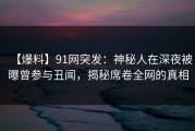 【爆料】91网突发：神秘人在深夜被曝曾参与丑闻，揭秘席卷全网的真相